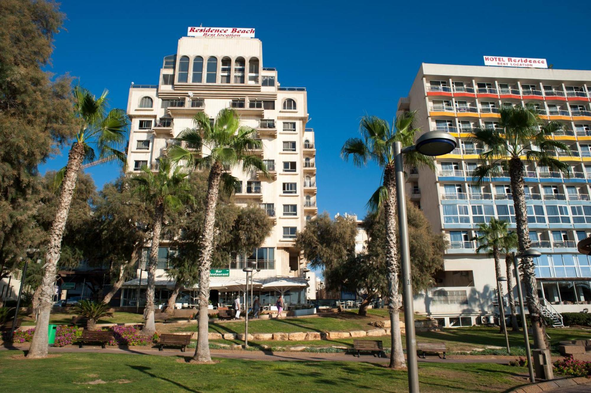 Residence Beach Hotel Netanja Exterior foto